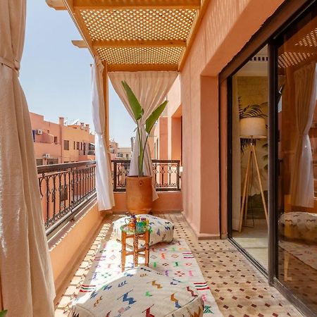 Le Palmier - Appartement Authentique A Gueliz Marrakesh Exteriör bild