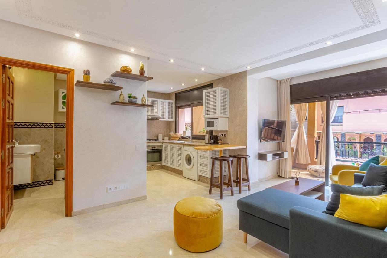 Le Palmier - Appartement Authentique A Gueliz Marrakesh Exteriör bild