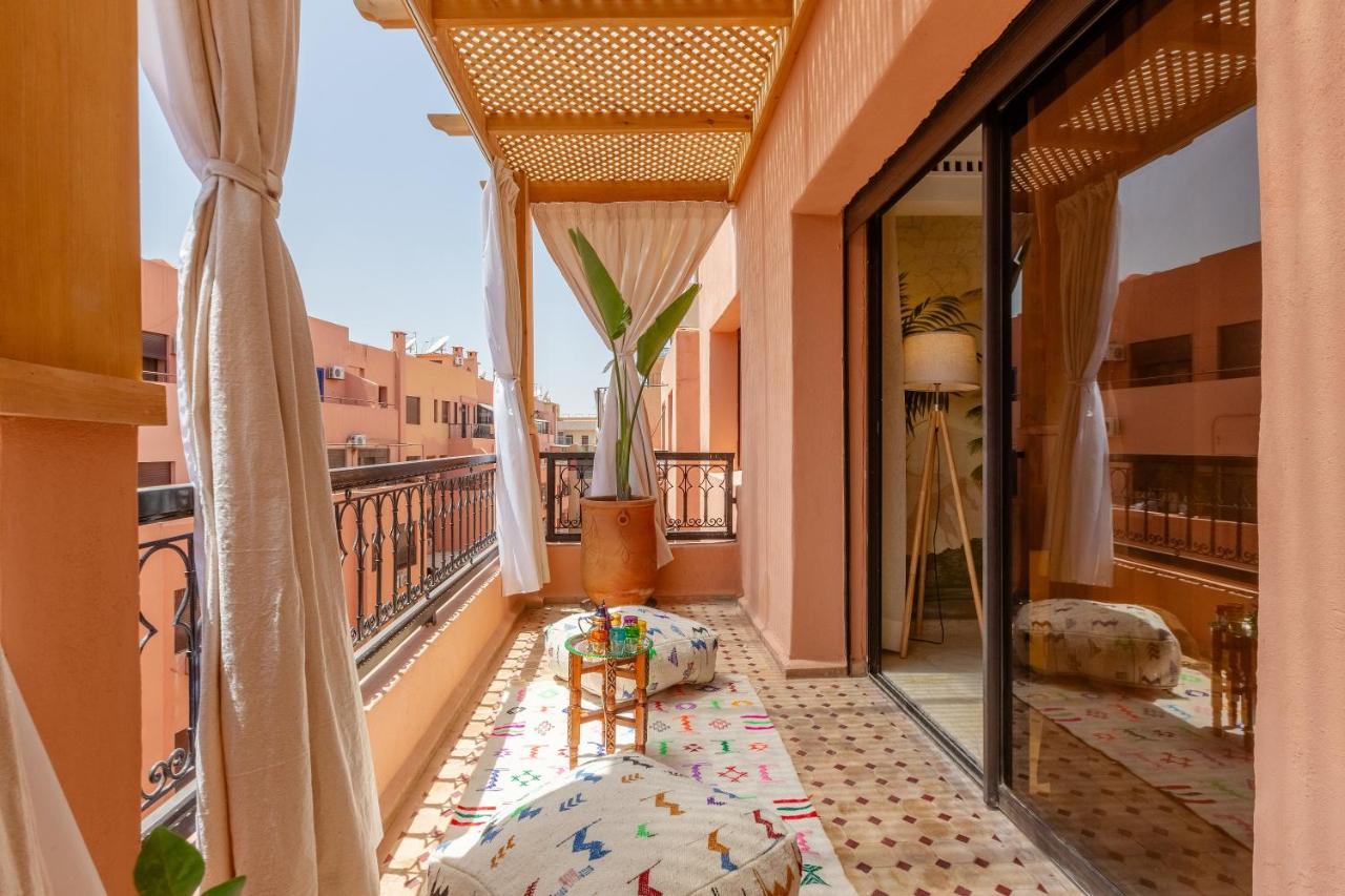 Le Palmier - Appartement Authentique A Gueliz Marrakesh Exteriör bild