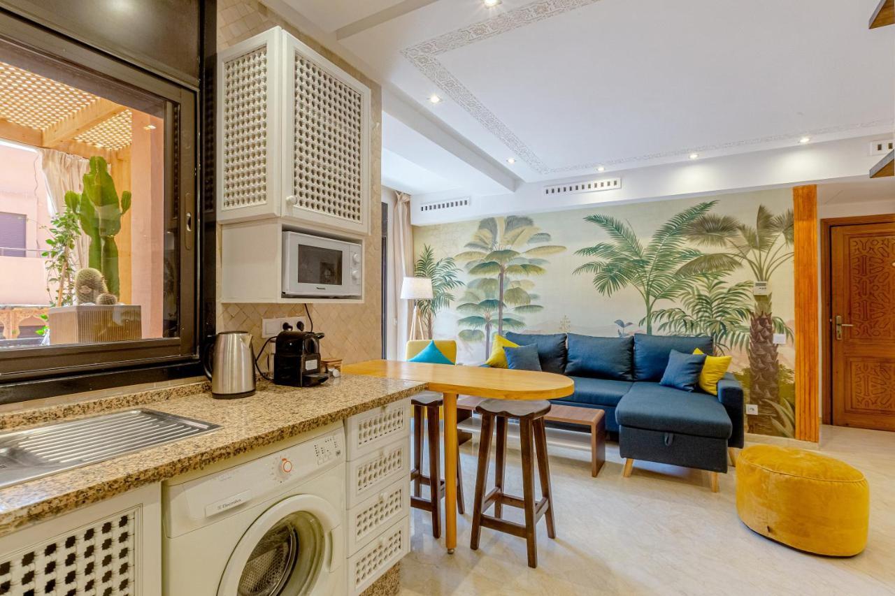 Le Palmier - Appartement Authentique A Gueliz Marrakesh Exteriör bild
