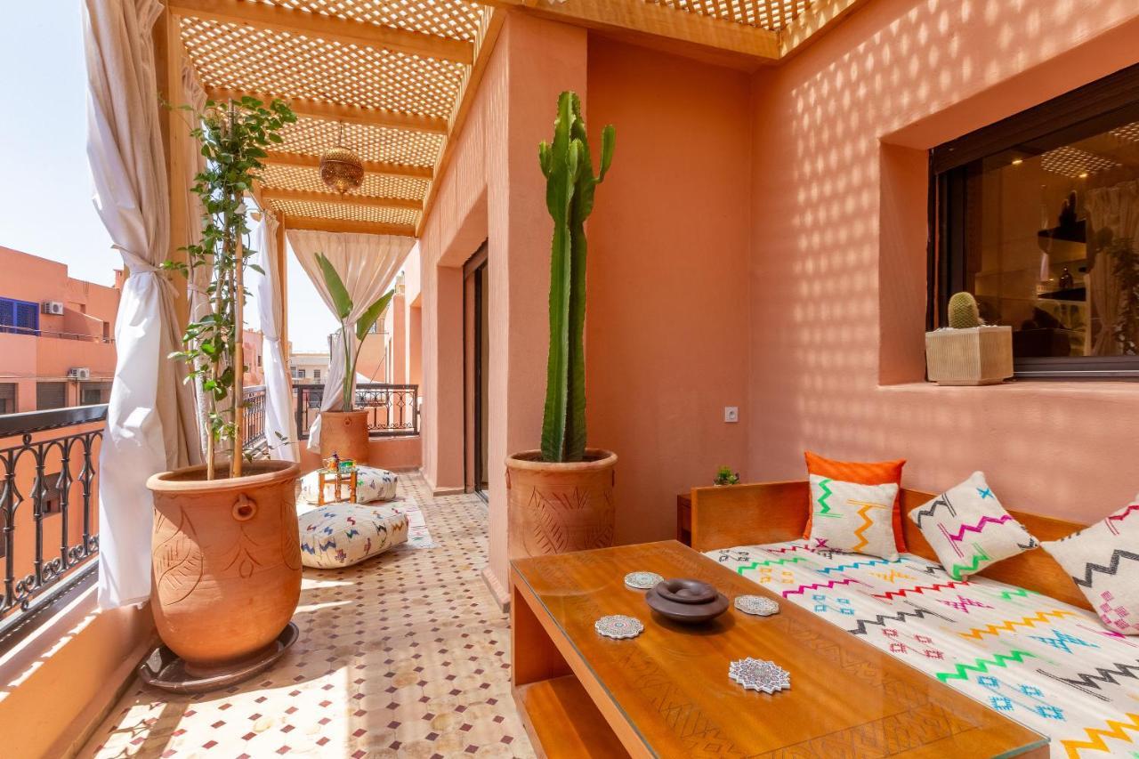 Le Palmier - Appartement Authentique A Gueliz Marrakesh Exteriör bild