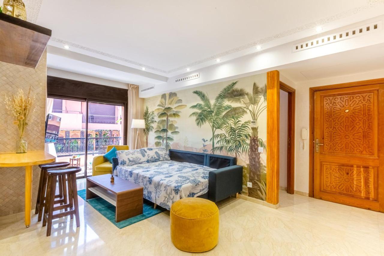 Le Palmier - Appartement Authentique A Gueliz Marrakesh Exteriör bild