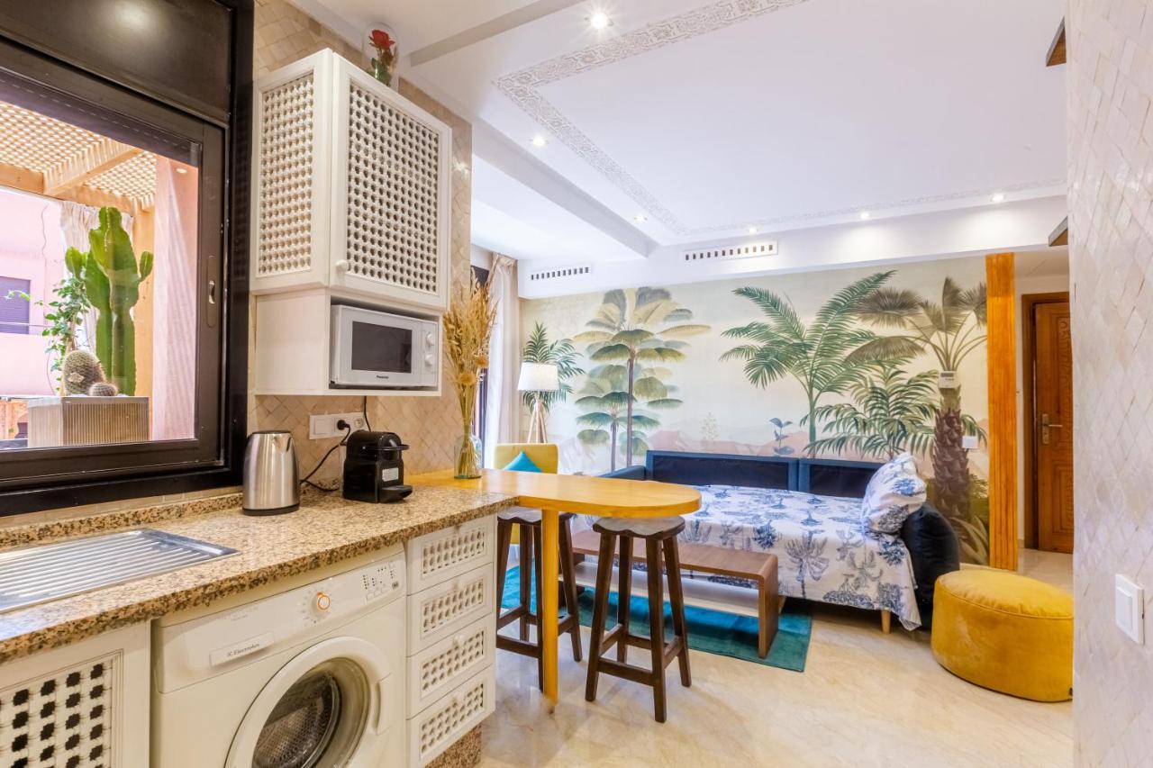 Le Palmier - Appartement Authentique A Gueliz Marrakesh Exteriör bild