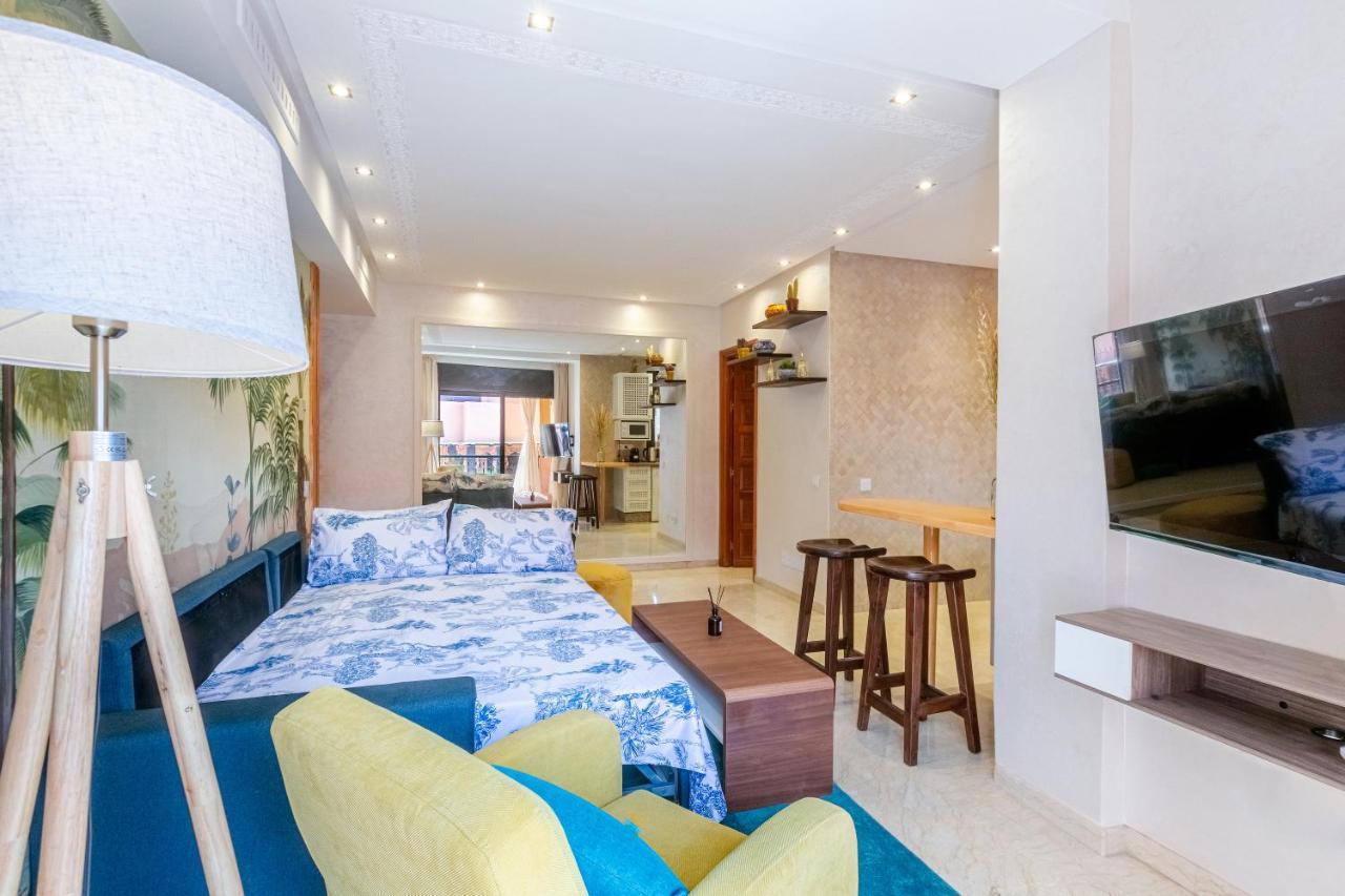 Le Palmier - Appartement Authentique A Gueliz Marrakesh Exteriör bild