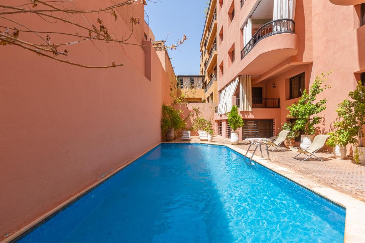 Le Palmier - Appartement Authentique A Gueliz Marrakesh Exteriör bild